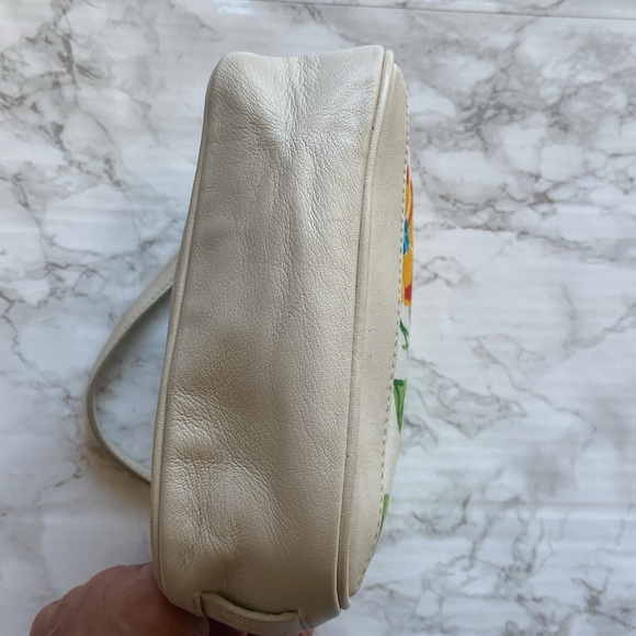 Vintage COACH Demi Floral Shoulder Bag Purse Pouchete - Picture 9 of 11